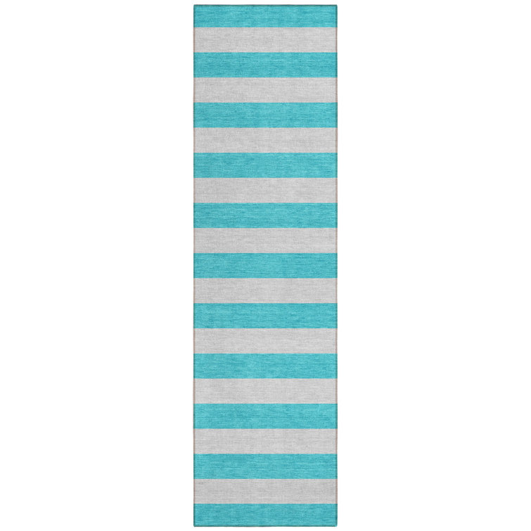 Spuyten Washable Striped Indoor / Outdoor Rug