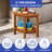 Fan-Shaped Solid Wood Shower Bench