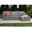 Elle Decor Vallauris 101.5''W 5-Person Reversible Outdoor Sectional with Storage, Gray
