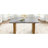 Cement-grey Table With Structure, Ideal For Home Decor Large Rectangular Ornament And Legs
