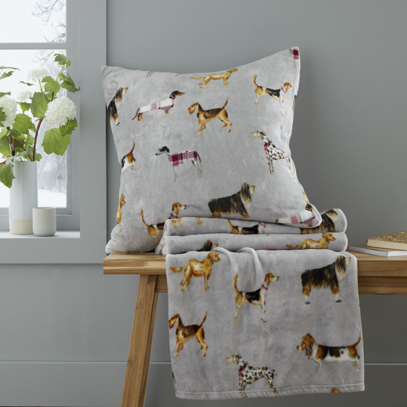 Country Dogs Doft 55x55cm Cushion with Inner, Pillow Cover Only - No Insert