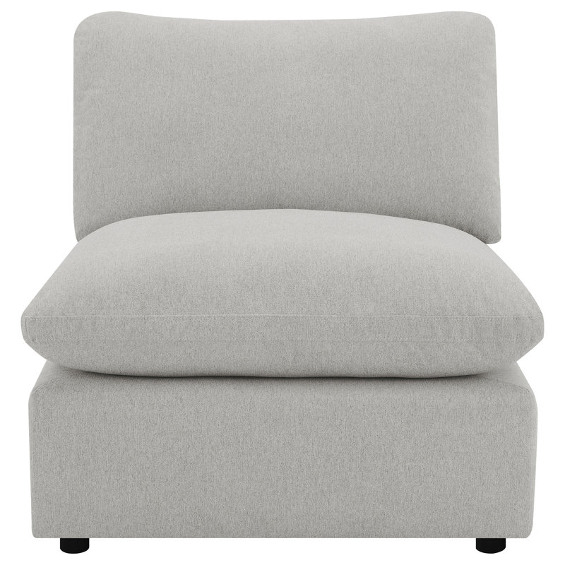 Fauteuil modulaire Sacramento gris, Gris chenille