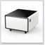 Table d'appoint moderne et intelligente avec réfrigérateur intégré, charge sans fil et contrôle de la température pour une commodité ultime