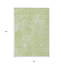 Tapis intérieur / extérieur géométrique lavable 8 pi x 10 pi vert et ivoire