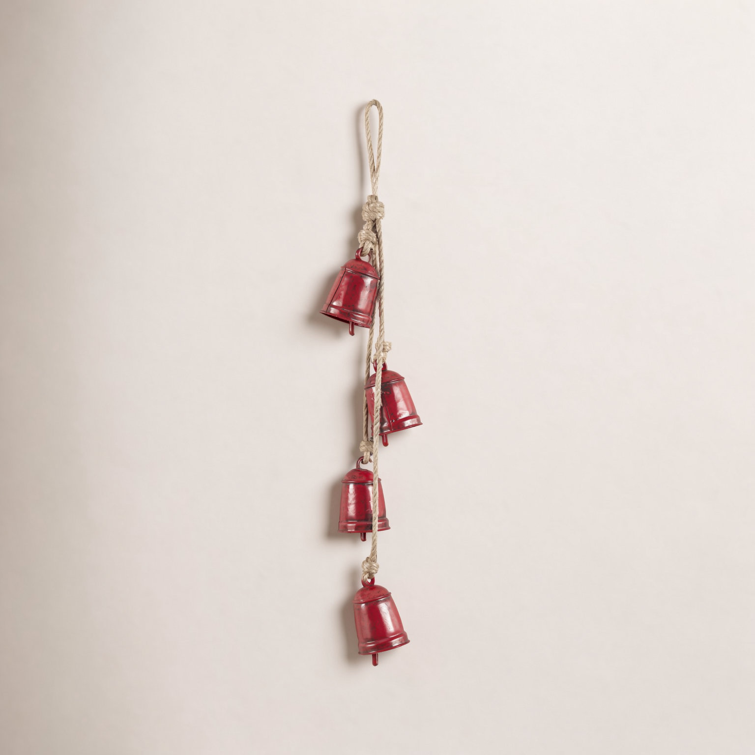 Decorative Bell Sculpture, Red