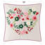 Housse de coussin en toile brodée 