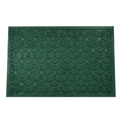 Rubber-Cal Grime Fighter Carpet Mats - 2ft x 3ft Green