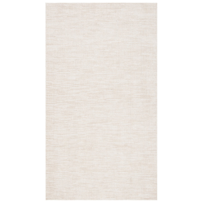 Brandee Natural Fiber Hand Loomed Jute/Cotton Rug in Beige, Rectangle 6' x 9'
