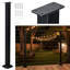 Poteau de garde-corps en câble noir Yescom 36 po pour garde-corps horizontal-130187028