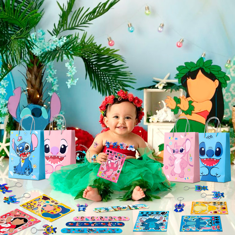Stitch Party Favors for Kids, 110 pièces Stitch Birthday Party Decorations