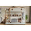 Grand lit sur un grand lit avec lit gigogne et tablettes de rangement-1011440816-1010777534
