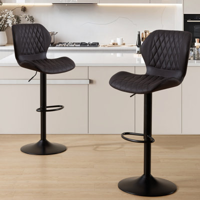 Tyrel Swivel Adjustable Height Bar Stool