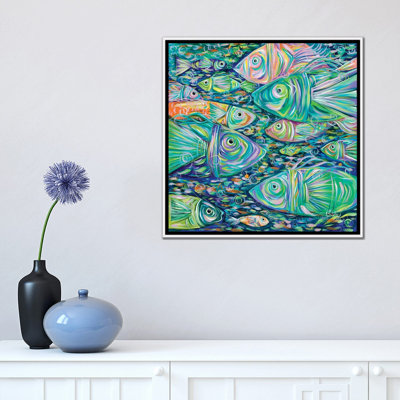 " School Of Fish " by Estelle Grengs