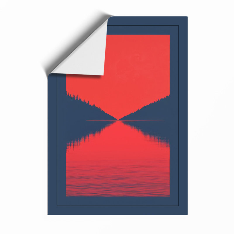 Geometric Symmetry Minimalist - Print, Unframed, A4 - 29.7 x 21.0 cm