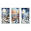 «Harmony Of Winter Village V», 3 pièces sur toile-253769060-253769065