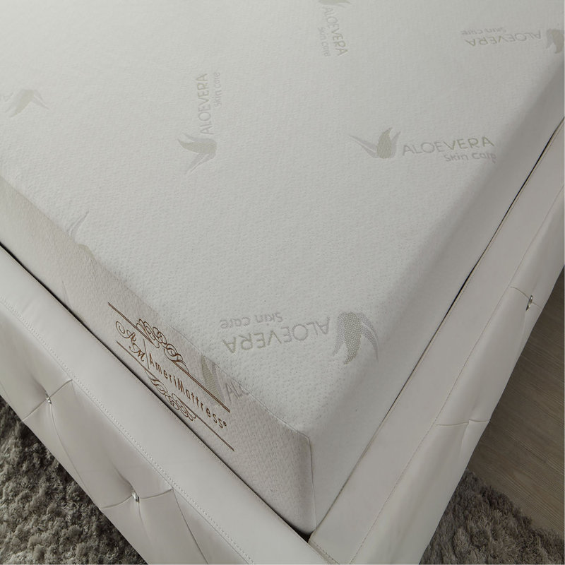 LOVE-Infused Memory Foam Twin Mattress: 3-layer extra firm support, stretch knit cover, roll-compressed in a box. Cooling aloe infusion for comfy, supportive sleep