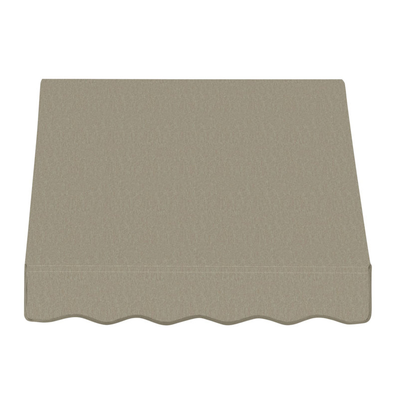 Auvent fixe en tissu acrylique rétro Awntech Dallas, H 31 po x l 52,5 po x P 24 po, Sac en toile de jute