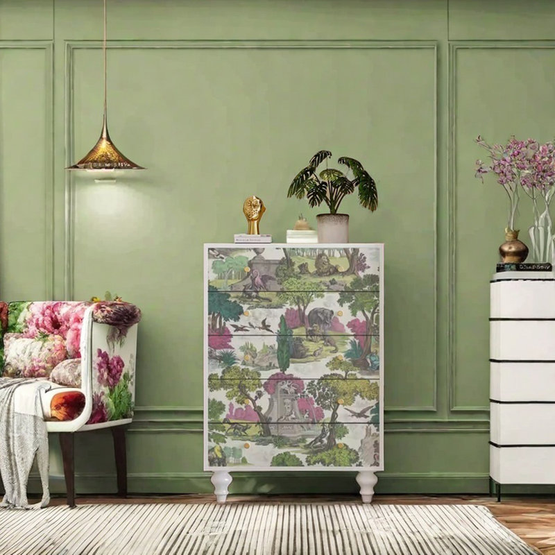 Armoire en pin avec tiroirs en bois massif, Blanc