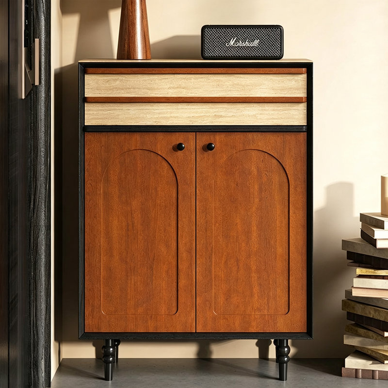 Armoire de rangement pour chaussures respirante et biseautée, 43.31"H x  31.50"W x  14.57"D