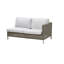 Connect 58.3" Wide Outdoor Wicker Loveseat with Cushions-55852018-55852015