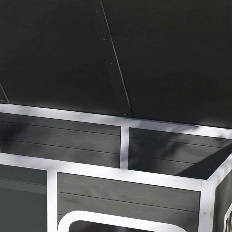 Solid Wood Dog House, 83cm H x 103cm W x 77cm D