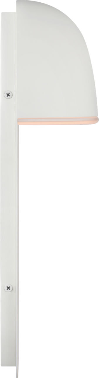 Axel Single Light Flush Mount Sconce, Matte White