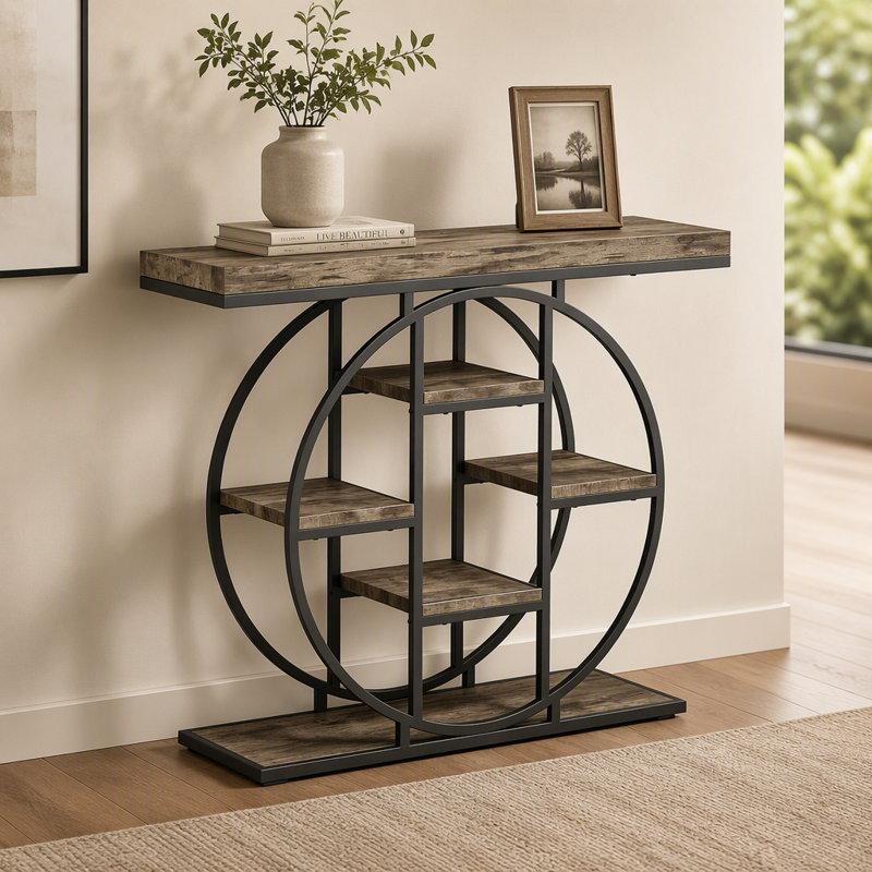 Table d'appoint, console avec tablettes