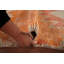 Tapis de couloir oriental orange Oushak 3 x 12