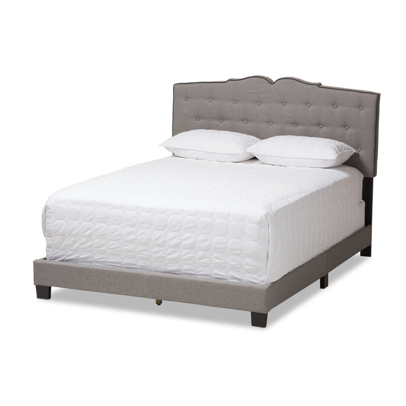 Gandert Upholstered Standard Bed, Gray, King