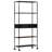 Avianne Bookshelf Bookcase Standing Shelves Rough Mango Wood and Coated Iron-790994956