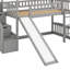 Lit mezzanine simple avec glissade-328608819