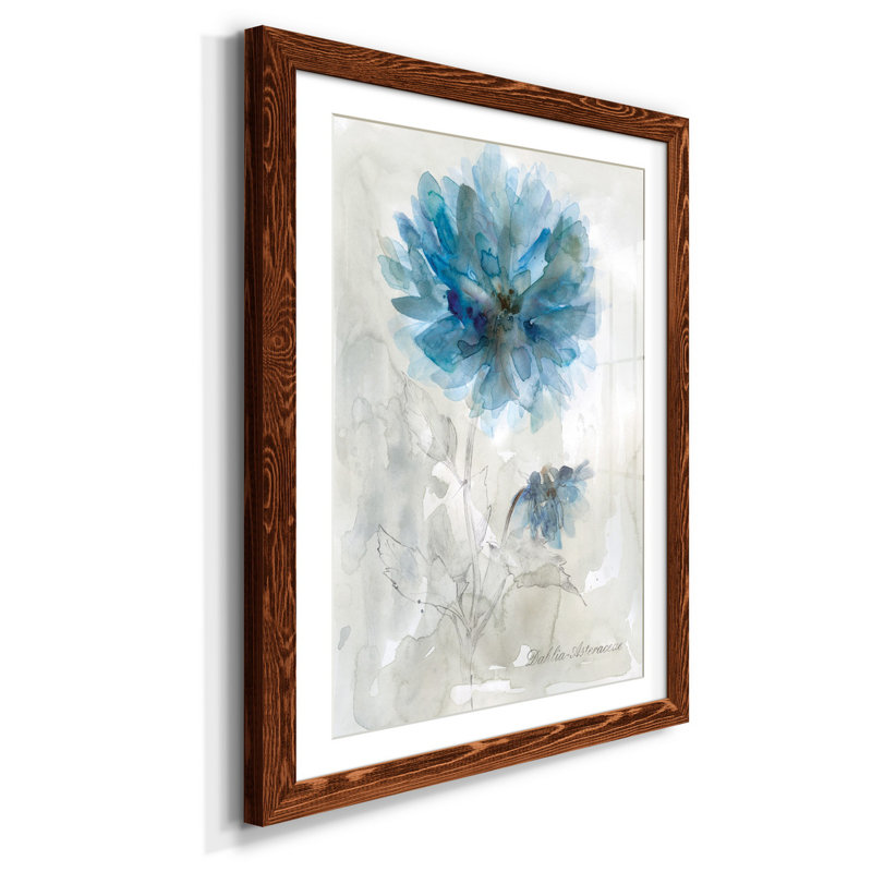 Douces pivoines II - Cadre photo, reproduction d'art sur papier, H 37,5 po x l 27,5 po x P 1,5 po, Érable