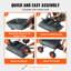 VEVOR Dump Cart, Poly Garden Dump Cart with Easy to Assemble Steel FrameDump Wagon
