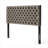 Rectangular Modern Button-Tufted Headboard, Classic Gray Velvet Adjustable Solid Wood Headboard for Queen and Full Size Bedroom