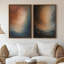 Art mural encadré sur toile, impressions murales abstraites rétro 24 "x 36"-715904380-715904382