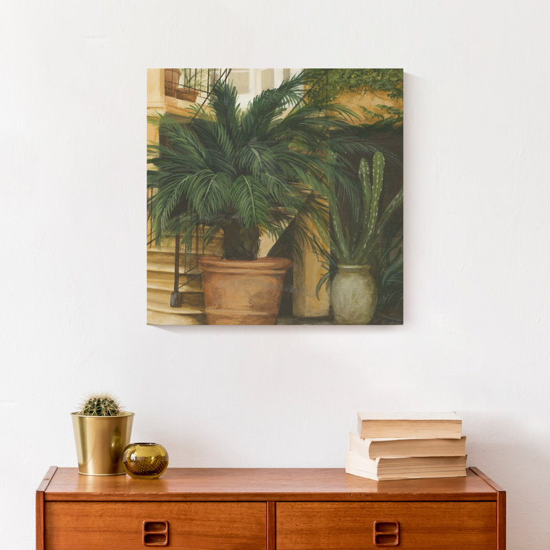 Plantes de jardin sur toile, H 12 po x l 12 po x P 1,25 po