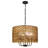 Ekkehard 6-light Boho Handwoven Rattan Chandelier