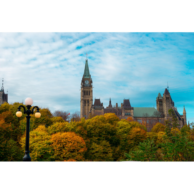 Parliament Hill In Autumn by Matthew Lloyd - Wrapped Canvas Print, 20cm H x 30cm W