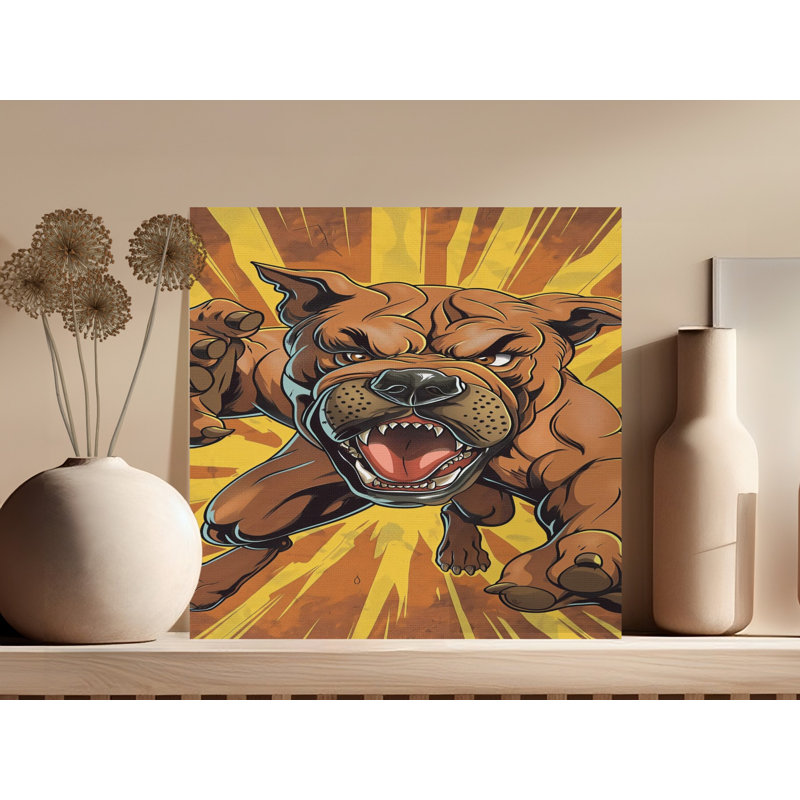 Dog Pop Art Canvas, 10x10