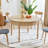 47.24'' Farmhouse Round Dining Table With Drawer-1613905035