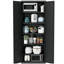 Armoire de cuisine 72 po en métal avec portes, organisateur de rangement autoportant robuste avec 5 tablettes réglables-20974548-20974546