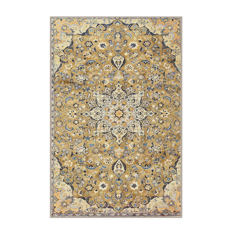 Tapis oriental beige, Rectangle 6 pi x 9 pi
