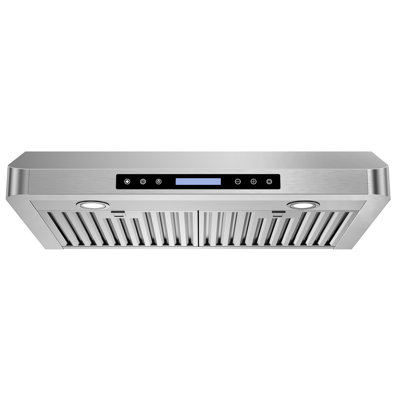 30'' 900 CFM Under Cabinet Range Hood with 3 Venting Options,Remote,Touch Control LCD in Stainless Steel