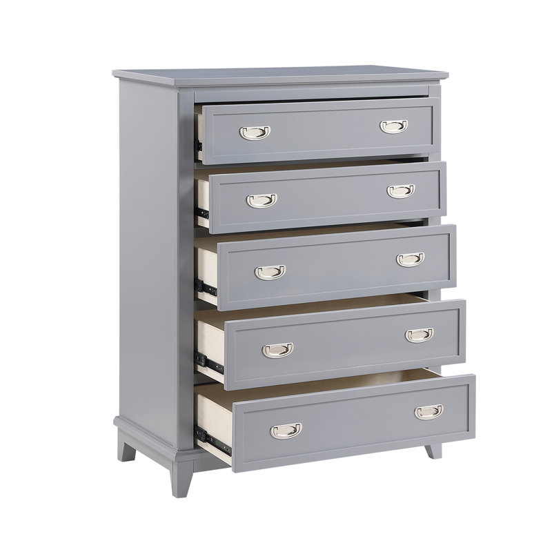 Commode au design rétro élégant, Gray