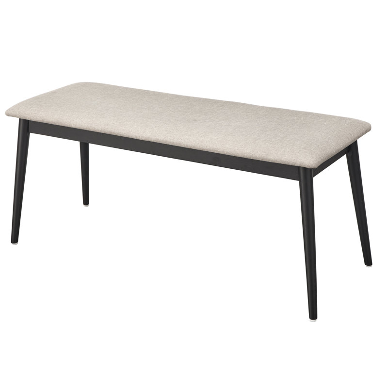 Banc rembourré en mélange de polyester Jordanas
