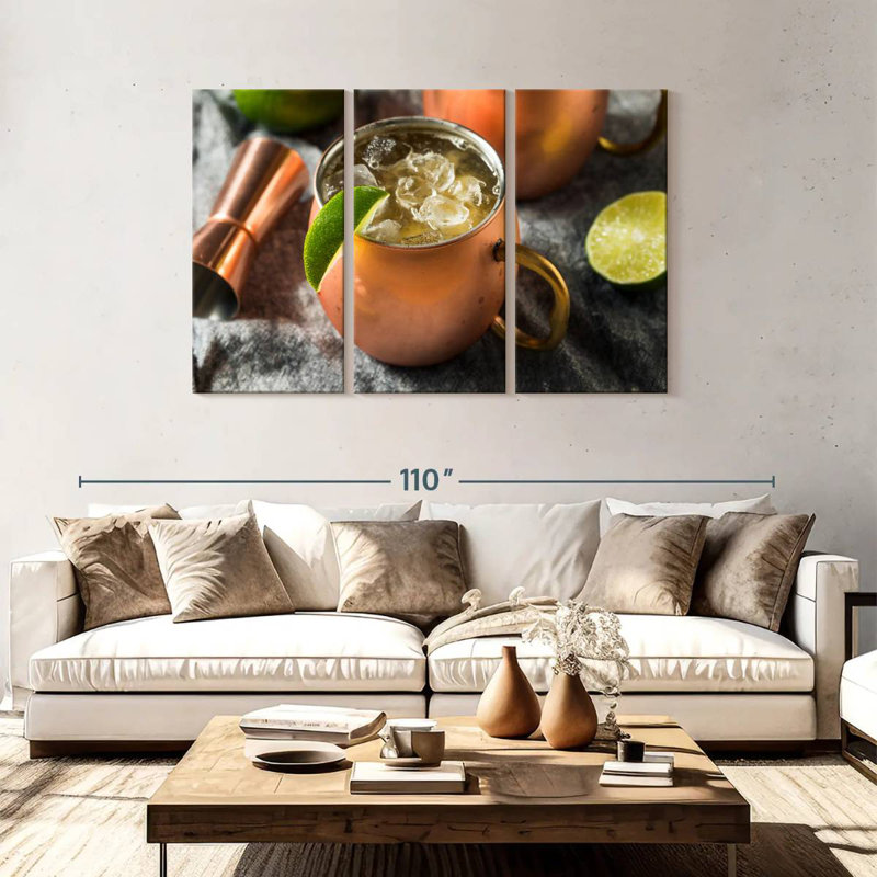 Yarlin Kentucky Mule Cocktail, 48" H x 74" W