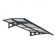 Palram - Canopia Herald Convex Door Awning in Gray