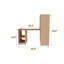 Adjustable-height Desk With Storage Shelves And Casters-45278307