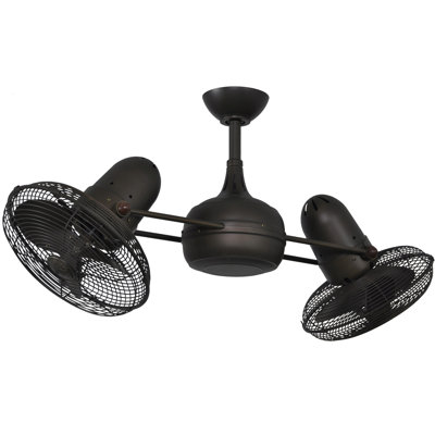 Dagny 3 - Blade Caged Ceiling Fan with Remote Control