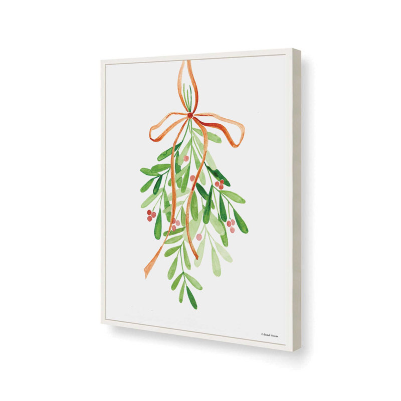 «Mistletoe» par Rachel Nieman, reproduction d'art, L 12 po x H 16 po, Blanc, Impression encadrée